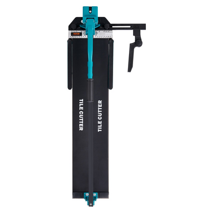 Start2Finish VEVOR 32-inch manual tile cutter with tungsten carbide wheel, infrared positioning, anti-skid feet, durable rails for ceramic tiles.