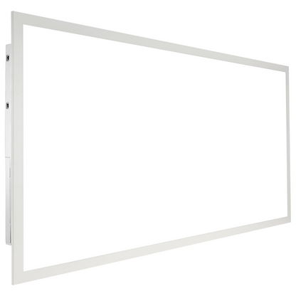 Start2Finish VEVOR 2x4 ft LED flat panel light with adjustable color temperature, 6000 lumens, ultra-thin surface mount ceiling fixture.