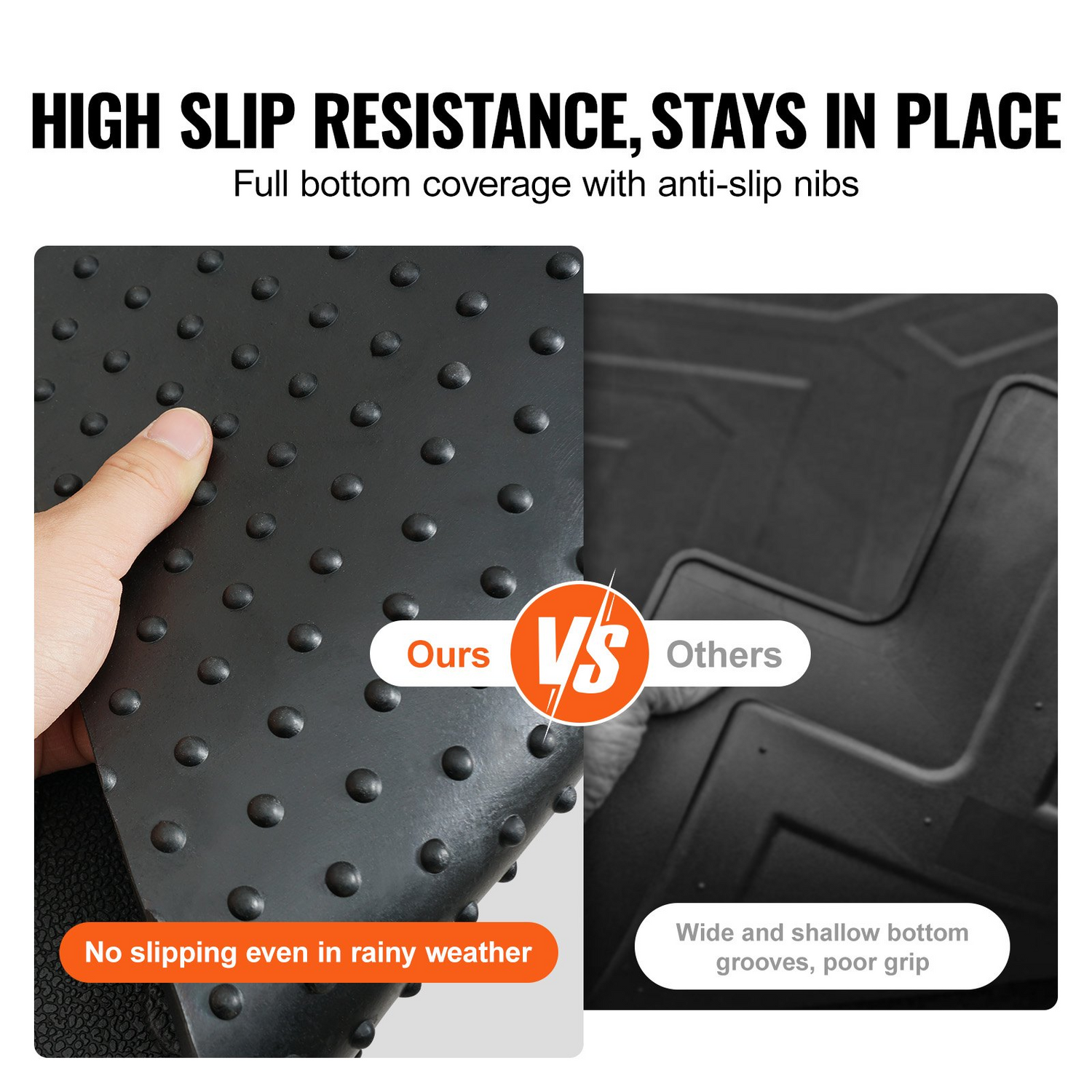 Start2Finish VEVOR truck bed mat for Ford F150 2015-2023, rubber bed liner with all-weather, slip-resistant, 66.5" x 64" size.
