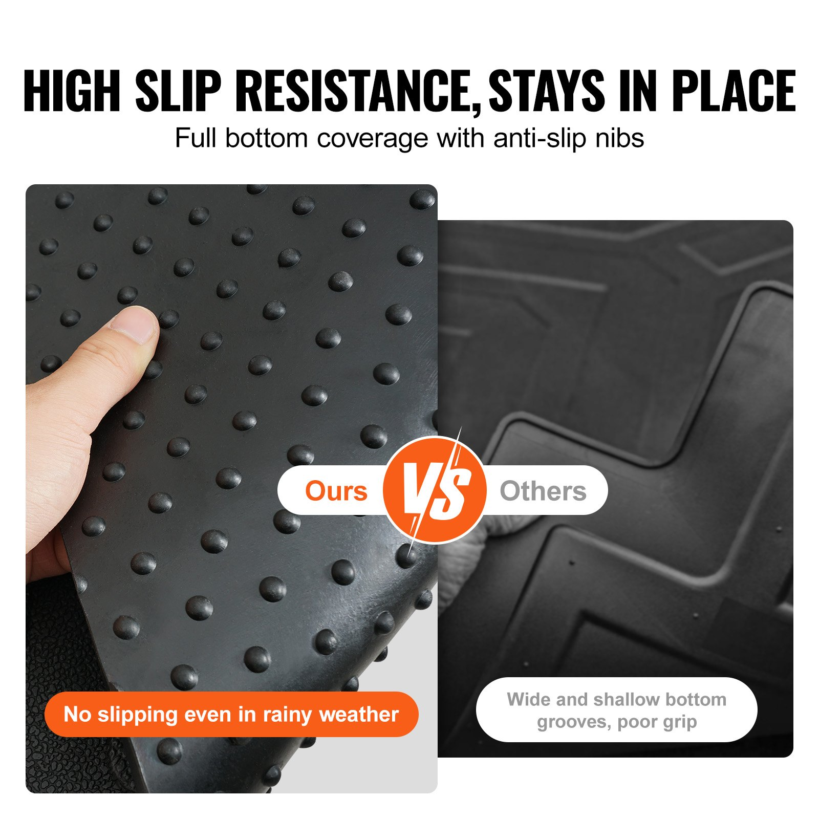 Start2Finish VEVOR truck bed mat for Ford F150 2015-2023, rubber bed liner with all-weather, slip-resistant, 66.5" x 64" size.