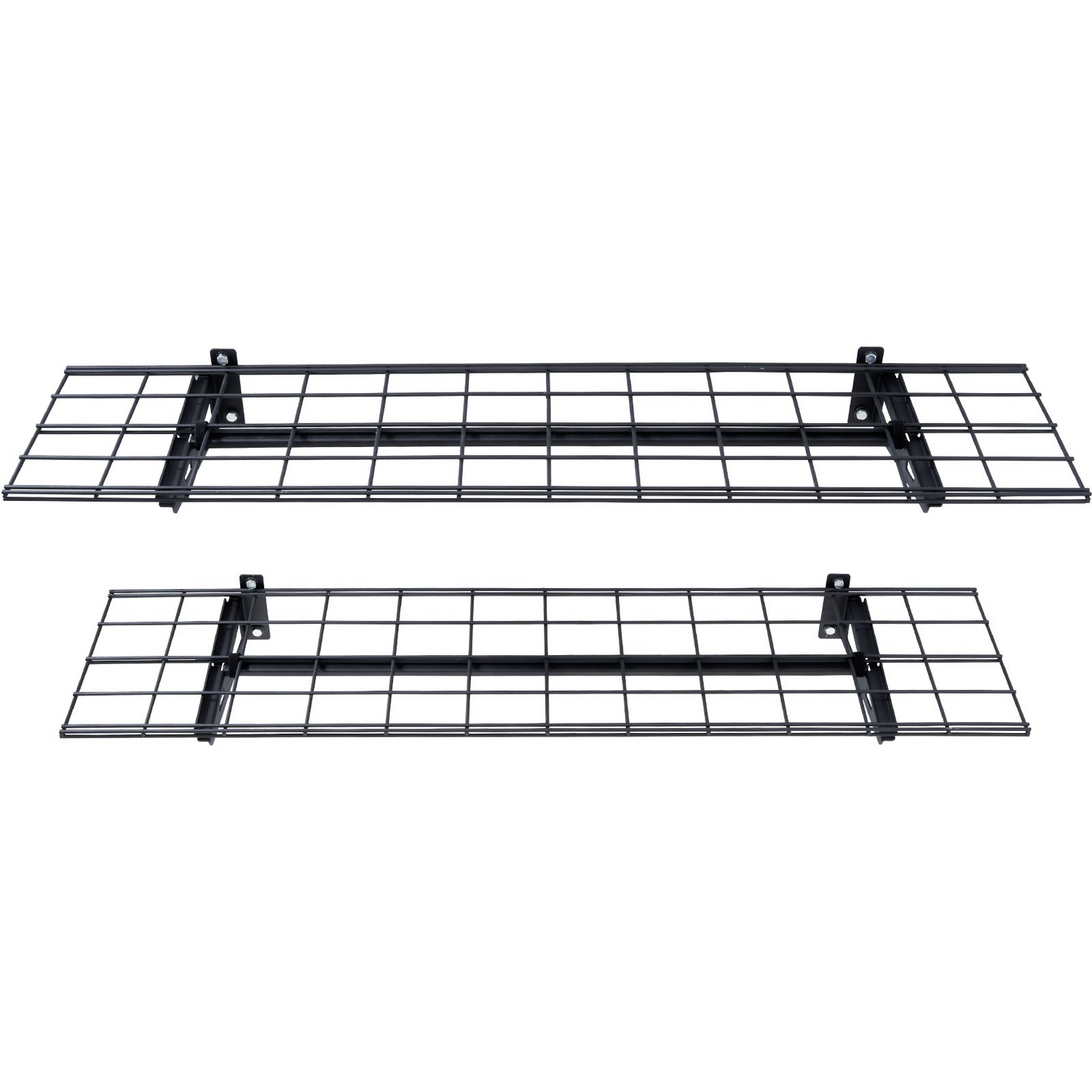 Start2Finish VEVOR Garage Storage Shelving 2 Pack, wall-mounted heavy duty shelves with 400 lbs capacity for garage or shed storage.