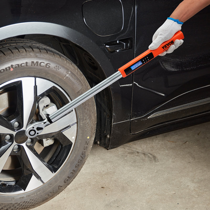 Start2Finish VEVOR digital torque wrench with 1/2" drive, 25-250 ft-lb range, LED buzzer, and 3 modes for precise tightening.
