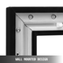 Start2Finish 120-inch 16:9 fixed frame projector screen for 4K HDTV movies and 3D entertainment, with sleek black border.