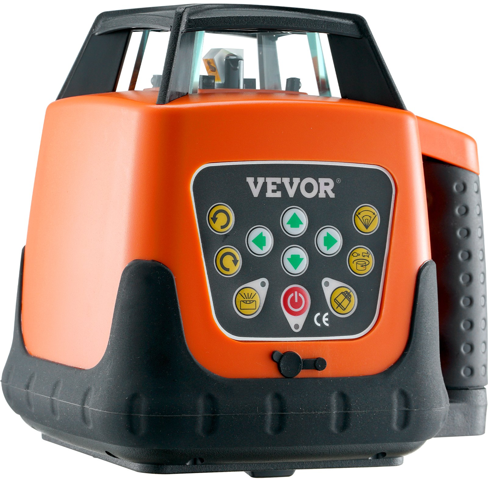 Start2Finish VEVOR Laser Level with green cross line, 2000ft range, remote control, waterproof, self-leveling, and adjustable angles.
