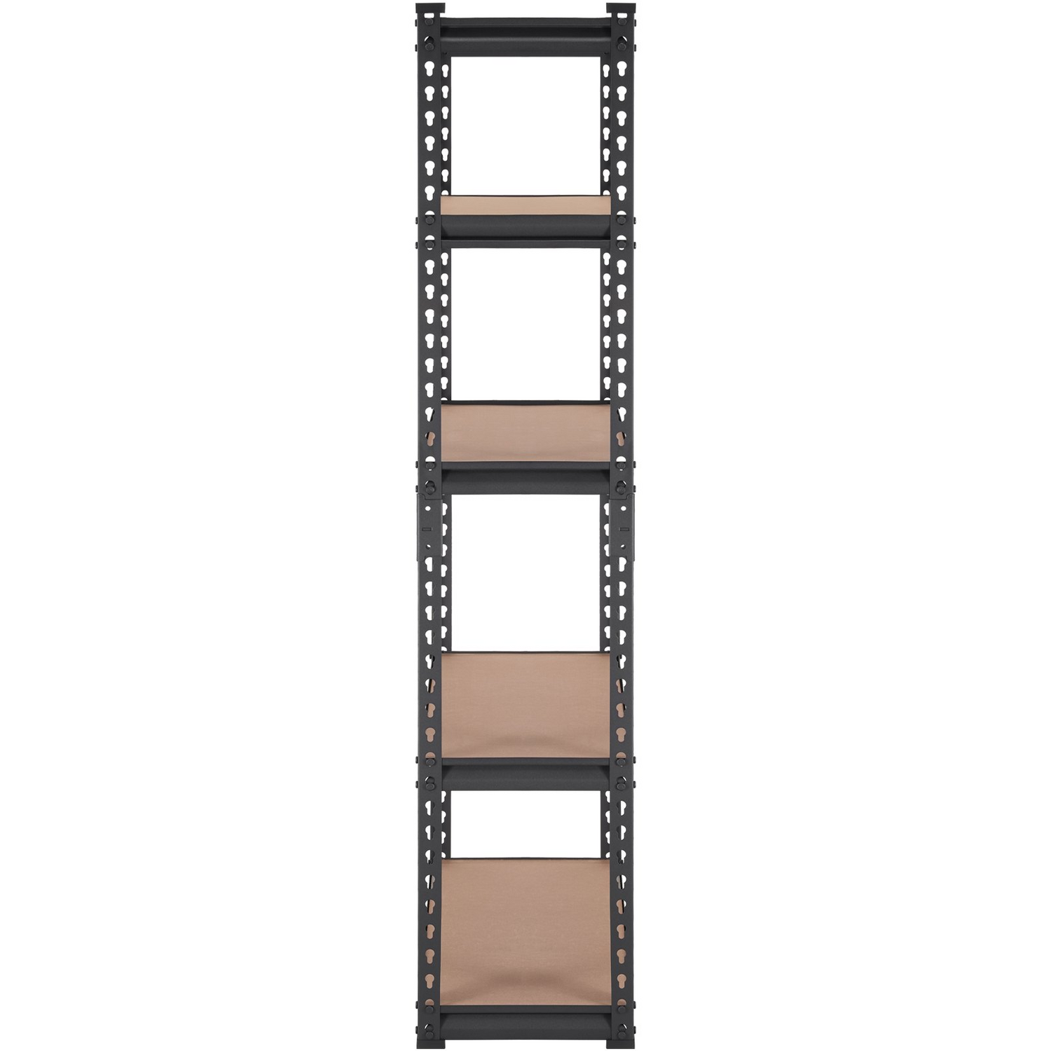 Start2Finish VEVOR 5-tier heavy-duty black metal shelving unit, adjustable garage utility rack, 30" L x 12" W x 60" H