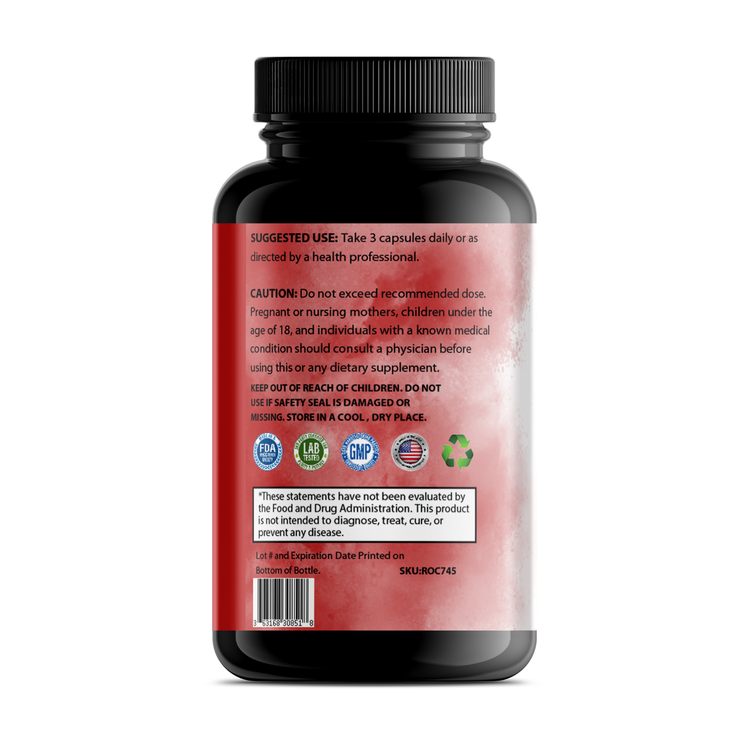 Pure Testosterone supplement bottle from Start2Finish, featuring label with product name and supplement details.