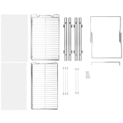 Start2Finish VEVOR 2-tier pull-out cabinet organizer with heavy-duty steel sliding shelves, ideal for pantry storage.