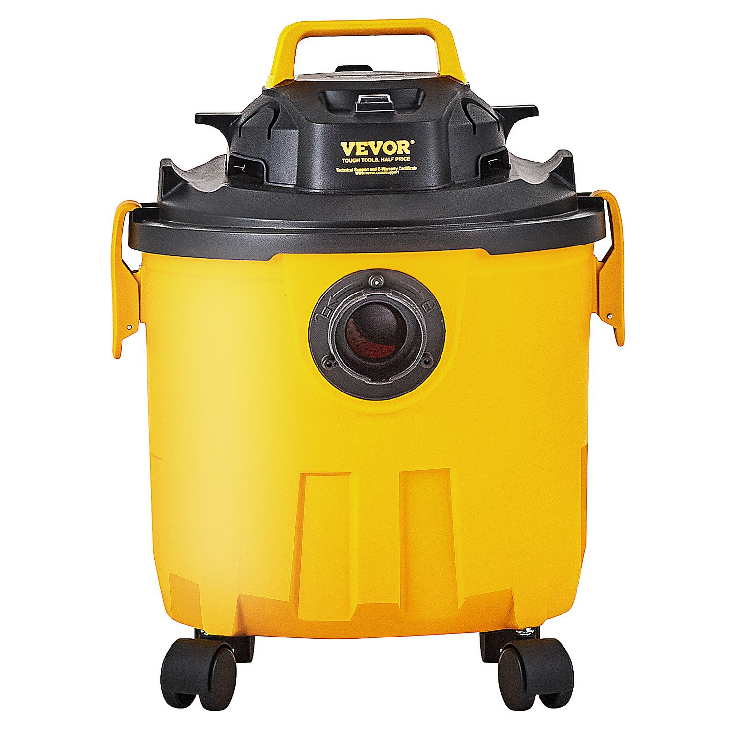 Start2Finish 5-gallon wet/dry shop vacuum with powerful suction, attachments, crevice nozzle, suitable for cleaning carpets, pet hair, and cars.