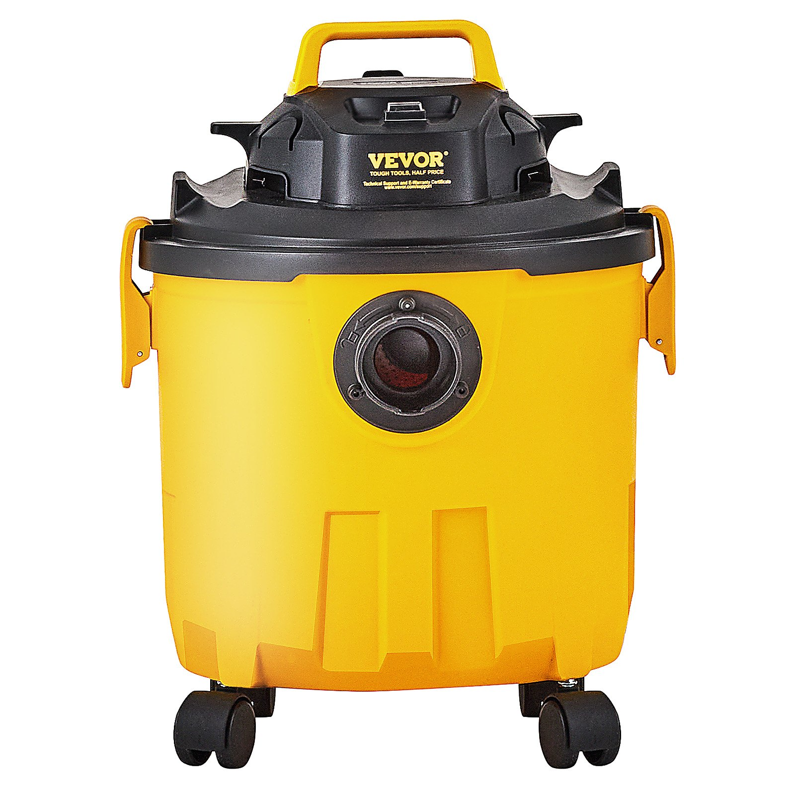 Start2Finish 5-gallon wet/dry shop vacuum with powerful suction, attachments, crevice nozzle, suitable for cleaning carpets, pet hair, and cars.