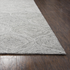 Hand tufted wool rug with loop pile in 5&