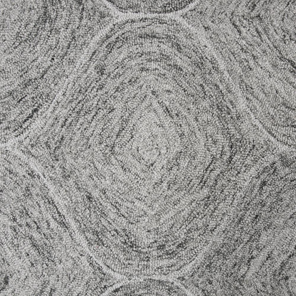 Hand tufted wool rug in a 5&