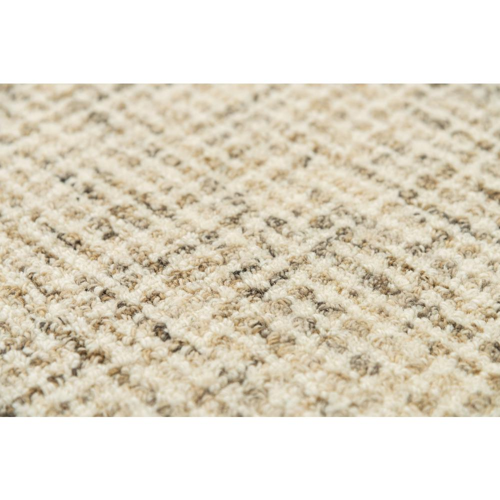 Hand tufted wool rug with loop pile in 5x8 feet, featuring a textured design, by Start2Finish.