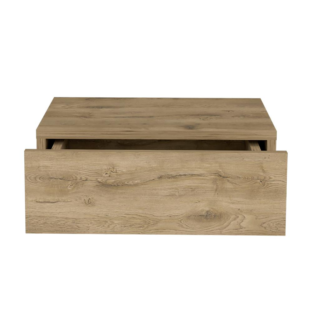 Modern Ivor floating nightstand by Start2Finish, wall-mounted bedside shelf with a drawer for compact bedroom storage.