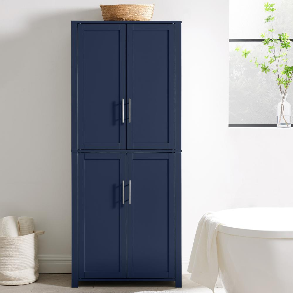 Start2Finish Savannah Tall Kitchen Storage Pantry with multiple shelves for organized food and kitchen essentials.