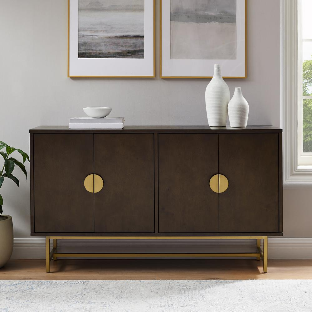 Start2Finish Blair sideboard with sleek wooden finish, featuring multiple drawers and cabinet doors for stylish storage.