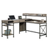 Start2Finish Canal Street L Desk in Northern Oak finish, showing the wooden L-shaped desk with a smooth surface and modern design.