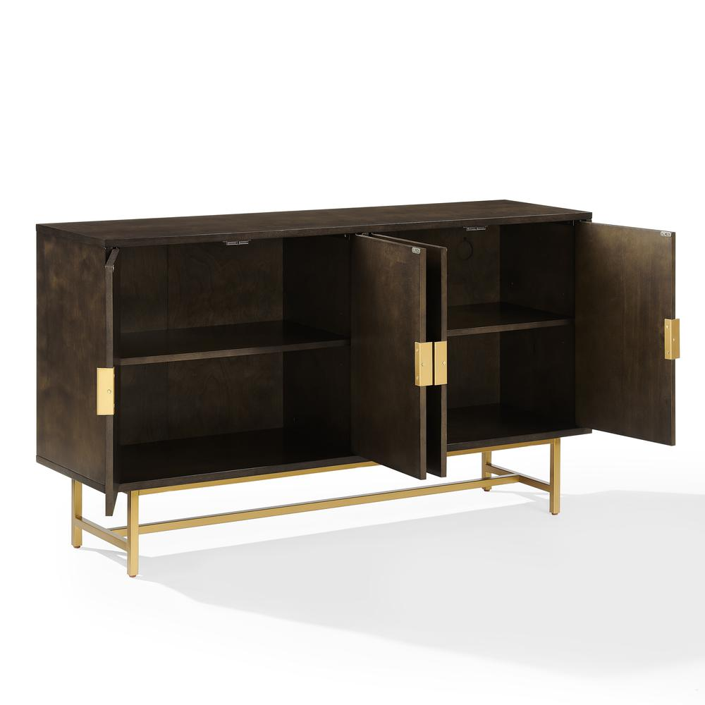 Start2Finish Blair sideboard with sleek wooden finish, featuring multiple drawers and cabinet doors for stylish storage.