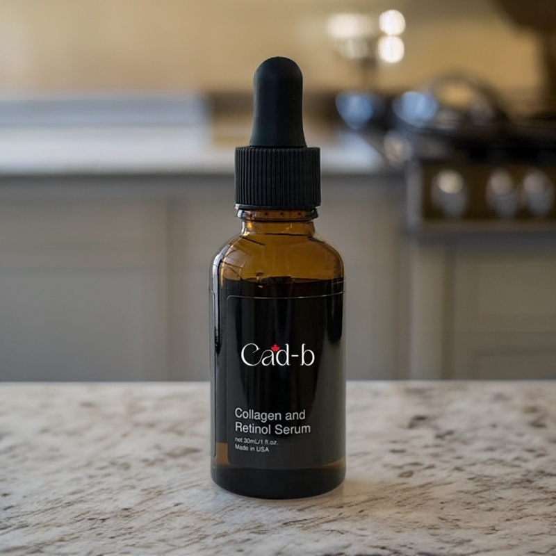 Start2Finish collagen and retinol face serum bottle, hydrating anti-aging beauty product with cruelty-free and paraben-free formula.