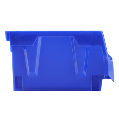 Set of 24 VEVOR plastic storage bins in blue and red, stackable, hanging organizer containers for closet, kitchen, or pantry storage