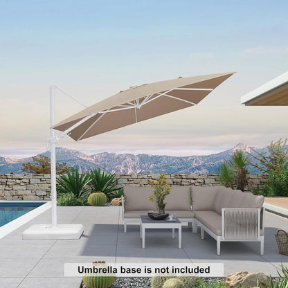 Large Cantilever Patio Umbrella Featuring Side Tilt
