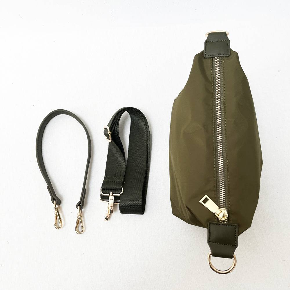 Start2Finish Everly Crossbody bag with adjustable strap, stylish accessories for everyday use, shown in a sleek black design.