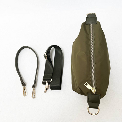Start2Finish Everly Crossbody bag with adjustable strap, stylish accessories for everyday use, shown in a sleek black design.