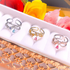 Start2Finish Sweet Garden Floral Teardrop Ring featuring intricate floral jewelry design in silver with gemstone accents.