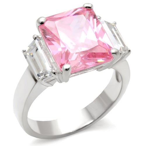 High-polished 925 Sterling Silver ring with AAA grade CZ gemstone by Turquoise Tiger, showcasing intricate craftsmanship and shine.