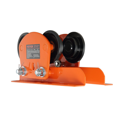 Start2Finish VEVOR Electric Hoist Trolley with dual wheels, adjustable flange width for I beams, supports 1100 lbs capacity.