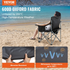 Start2Finish outdoor folding camping chair with lumbar support, padded arms, side pockets, cup holder, and cooler bag in black for outdoor use.