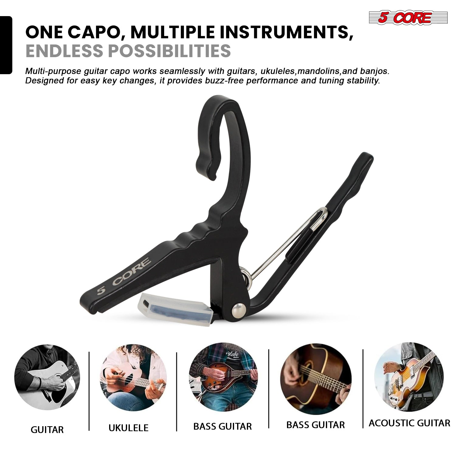 Start2Finish 20W portable mini guitar amplifier with built-in 6.5-inch speaker, aux input, and headphone jack for musical practice.