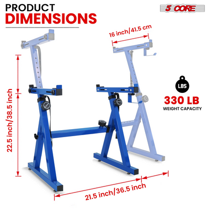 Start2Finish 5-core Z shape adjustable keyboard stand for piano and DJ controllers, featuring foldable heavy-duty metal construction.