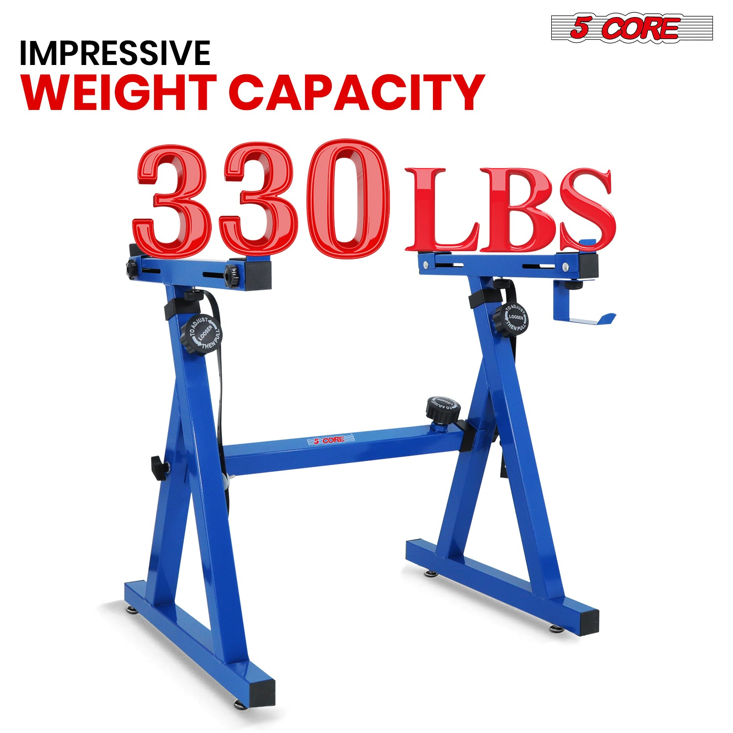 Start2Finish 5 Core Z-shaped adjustable keyboard stand for piano and DJ controllers, foldable, heavy-duty metal construction.