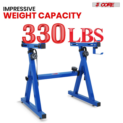 Start2Finish 5 Core Z-shaped adjustable keyboard stand for piano and DJ controllers, foldable, heavy-duty metal construction.