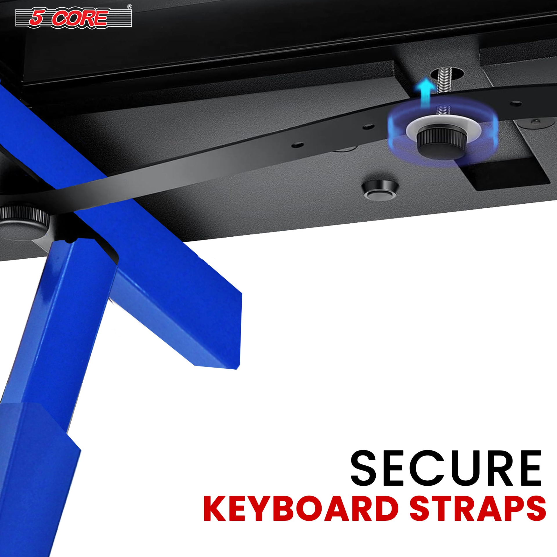 Start2Finish 5-core Z-shape adjustable keyboard stand for musical instruments, foldable heavy-duty piano and DJ controller support.