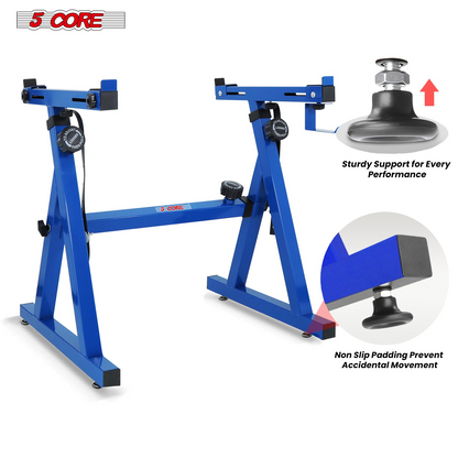 Start2Finish 5 Core Z-shape adjustable keyboard stand for piano and DJ controllers, foldable and heavy-duty for musical instruments.