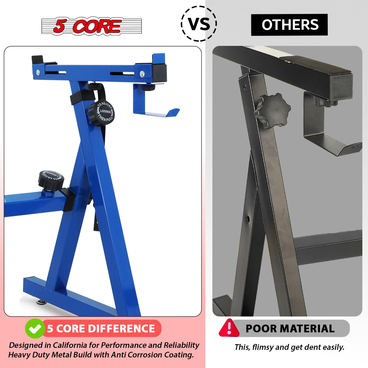 Start2Finish 5 Core Z-shape adjustable keyboard stand for piano and DJ controllers, foldable heavy-duty musical instrument stand.