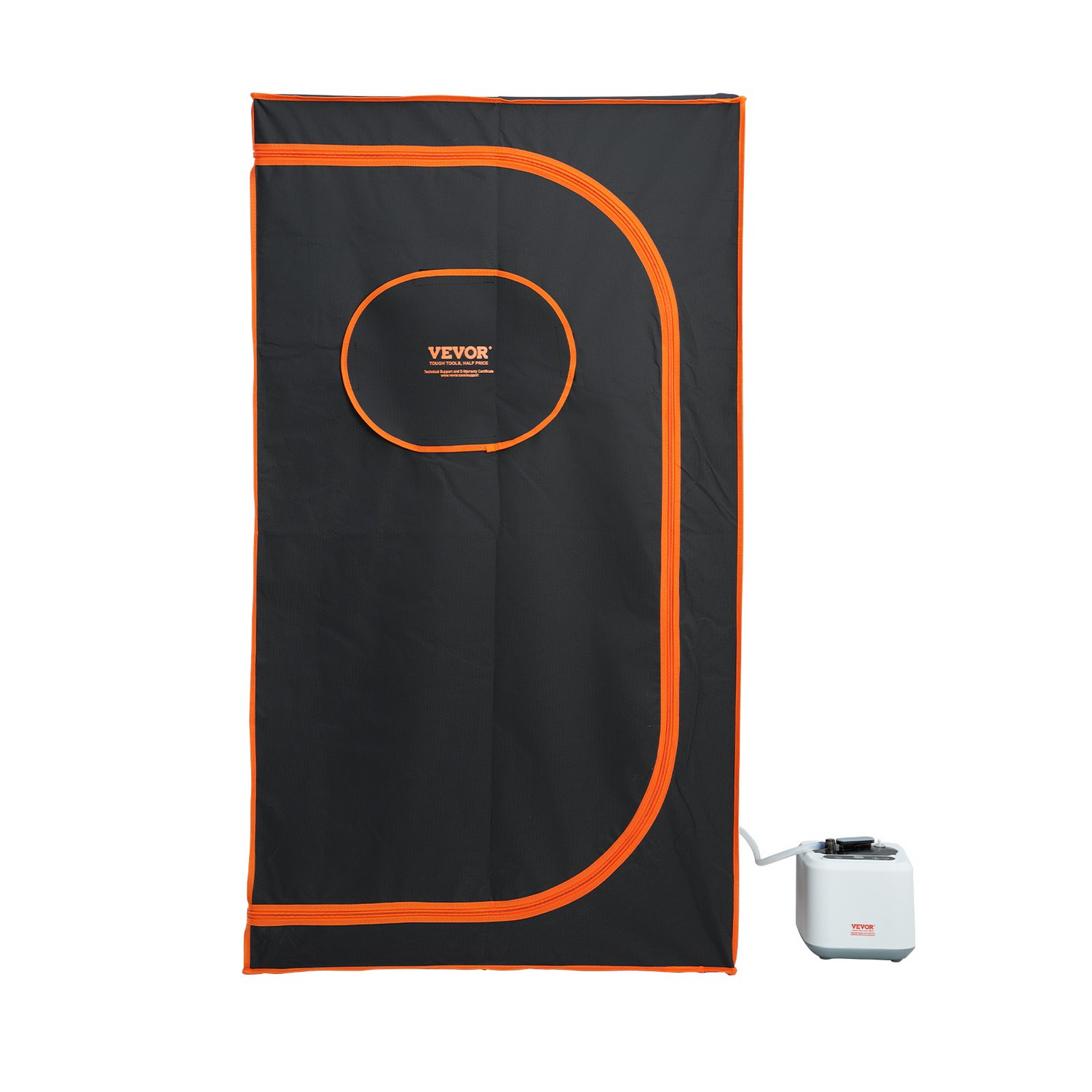 Start2Finish VEVOR Portable Steam Sauna Tent with remote control, floor mat, and full-size design for home detox and soothing body therapy.