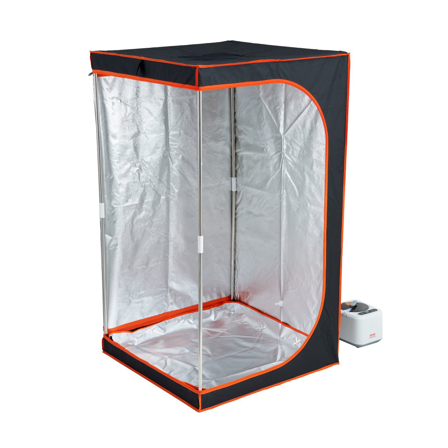Start2Finish VEVOR portable steam sauna tent with floor mat, 1000W personal sauna blanket for home spa, detox, and heated therapy.