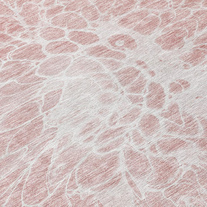 Start2Finish Chantille ACN653 pink 9x12 rug with intricate pattern and plush texture, perfect for living rooms and bedrooms.