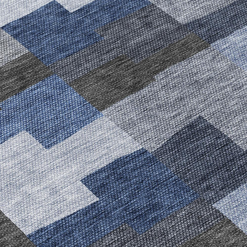 Blue Chantille ACN659 rug by Start2Finish, 9x12 feet, with intricate pattern and plush texture, suitable for living rooms or bedrooms.