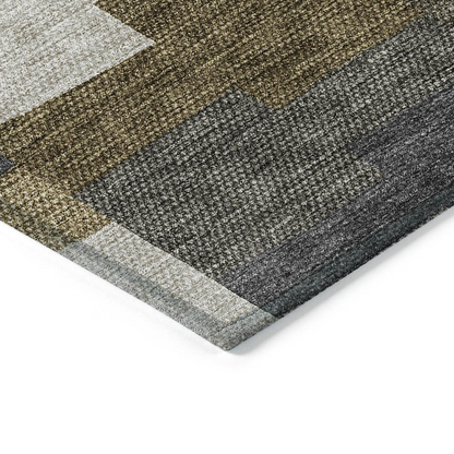 Start2Finish Chantille ACN659 brown 8x10 rug featuring soft, plush fibers and a textured pattern for cozy home decor.