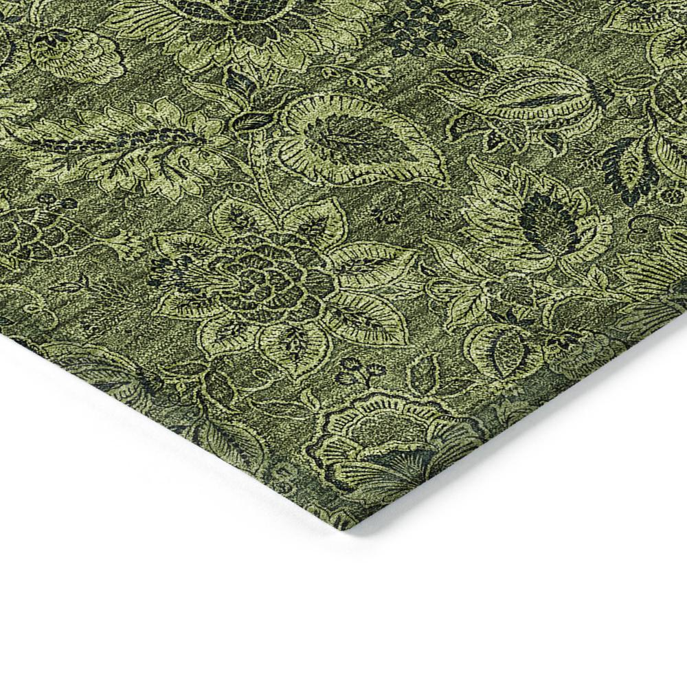 Start2Finish Chantille ACN661 green 9x12 rug with intricate woven pattern, soft texture, and vibrant color for living room decor.