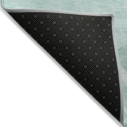 Start2Finish Chantille ACN668 teal rug, 9x12 feet, with intricate pattern and plush texture, perfect for living room or bedroom decor.