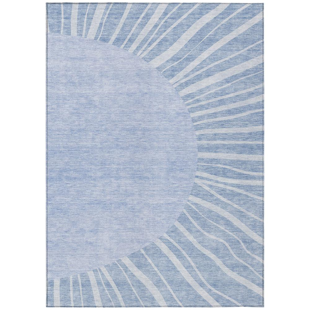 Start2Finish Chantille ACN668 blue 10x14 rug with intricate patterns and soft texture, suitable for living room or bedroom decor.
