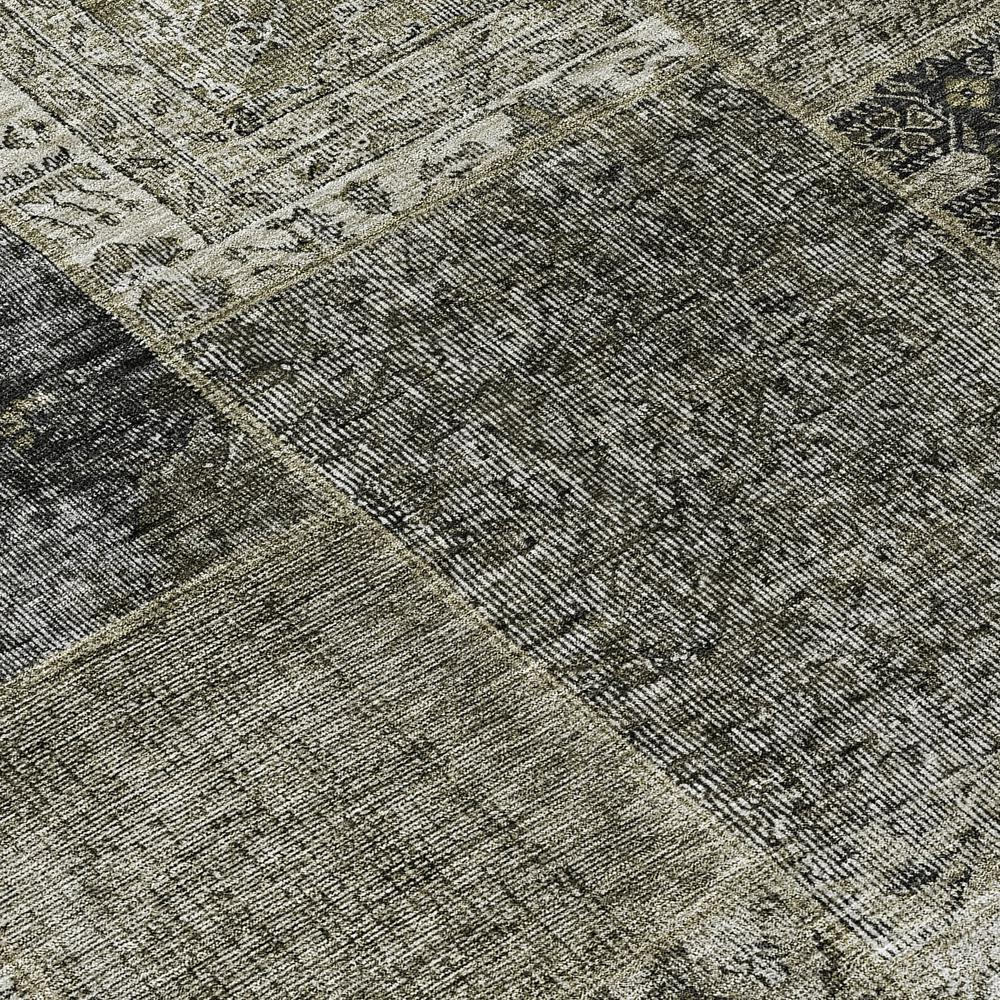 Start2Finish Chantille ACN669 brown rug with 10x14 feet size, showcasing its textured fabric and stylish design.