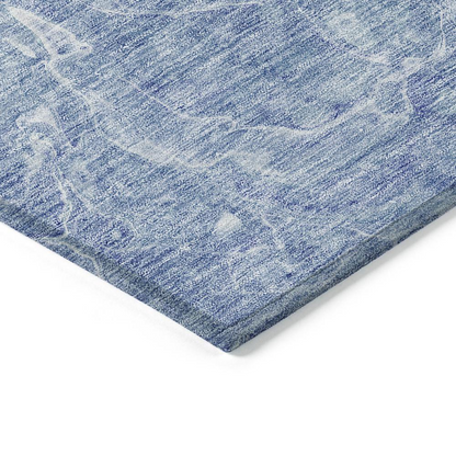 Start2Finish Chantille ACN670 Blue 9x12 rug with intricate pattern and soft texture, ideal for living rooms or bedrooms.