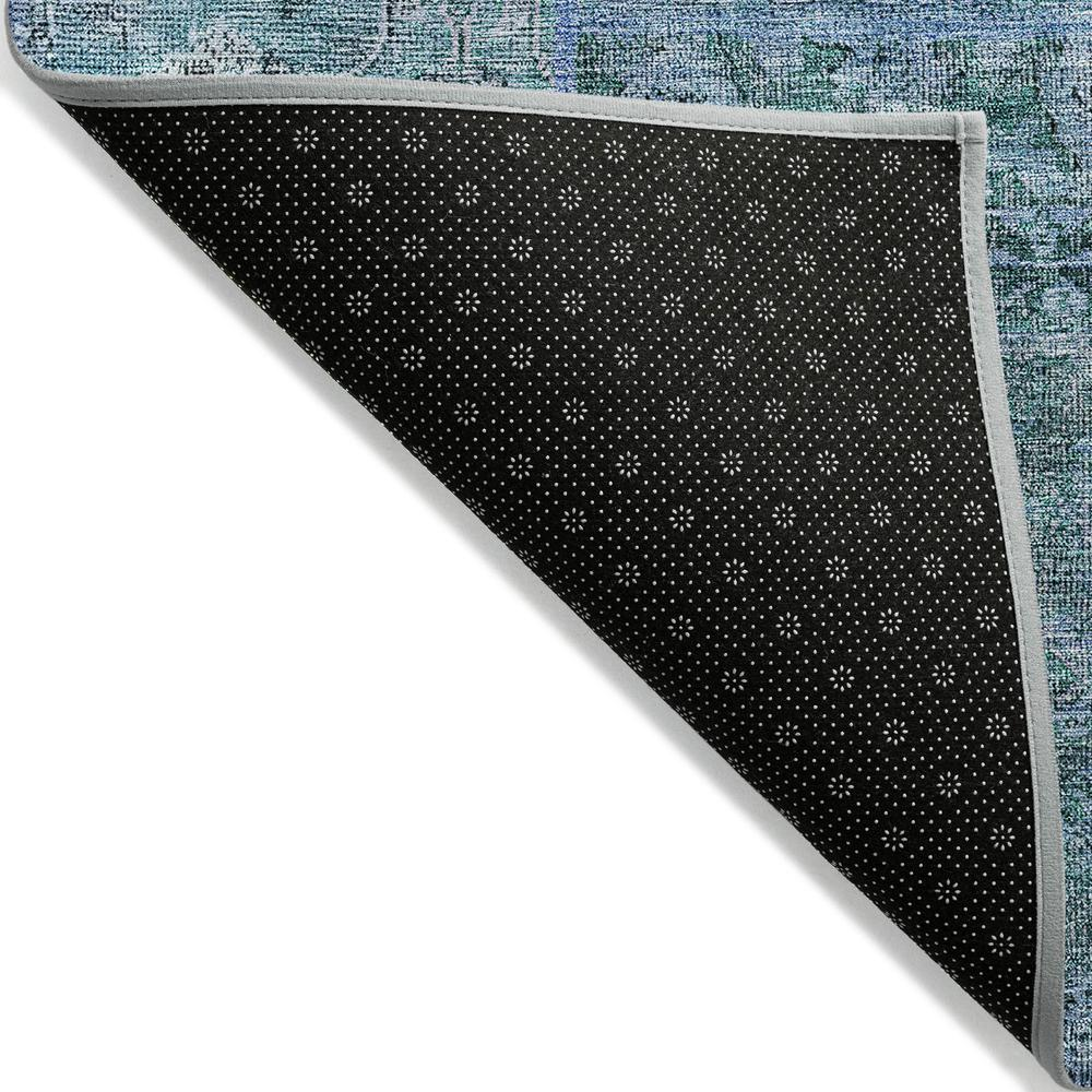 Start2Finish Chantille ACN669 teal 10x14 rug with intricate patterns, plush texture, and vibrant color, perfect for living room decor.