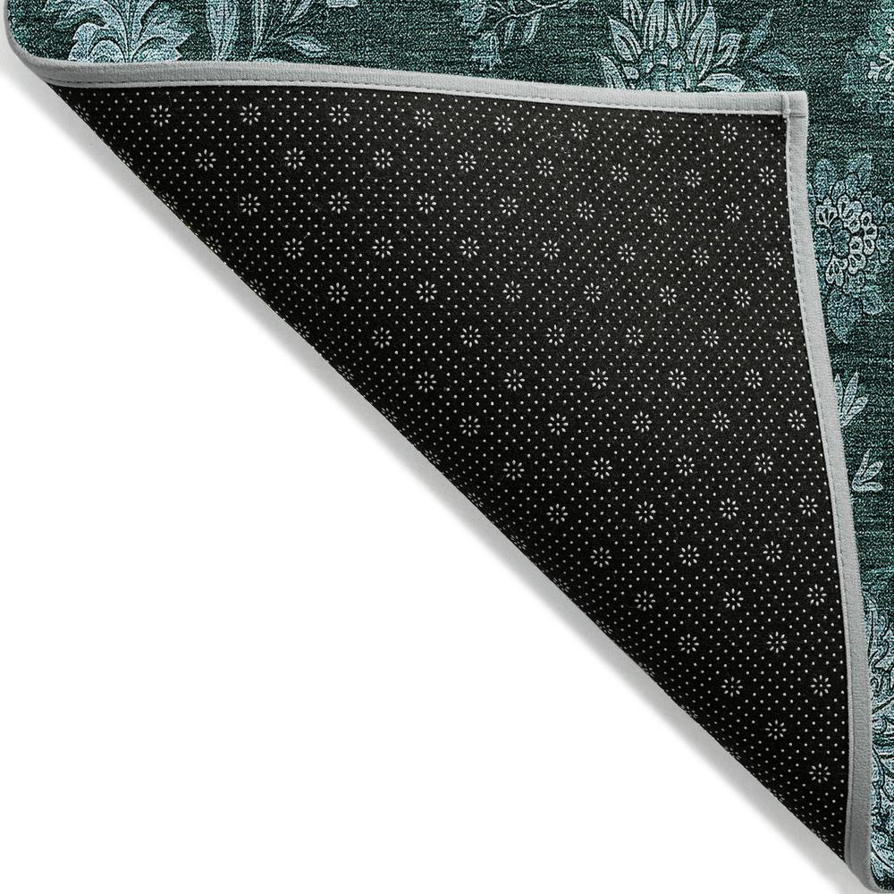 Start2Finish Chantille ACN680 teal 8x10 rug with intricate woven pattern, soft texture, and vibrant color for elegant home decor.