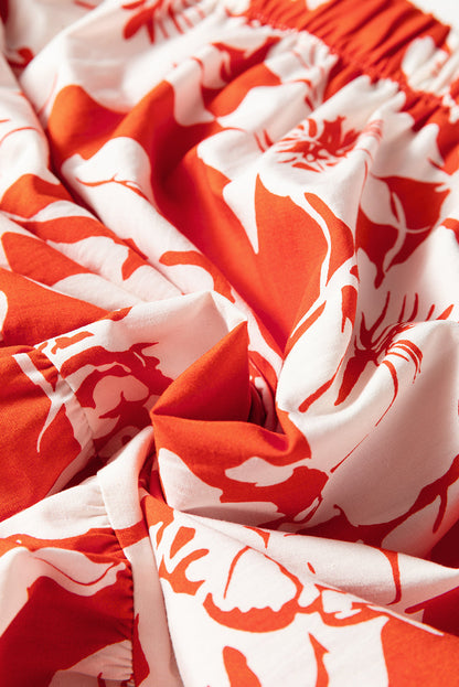 Floral Western high split maxi skirt from Byzantium Bay, flowing women&
